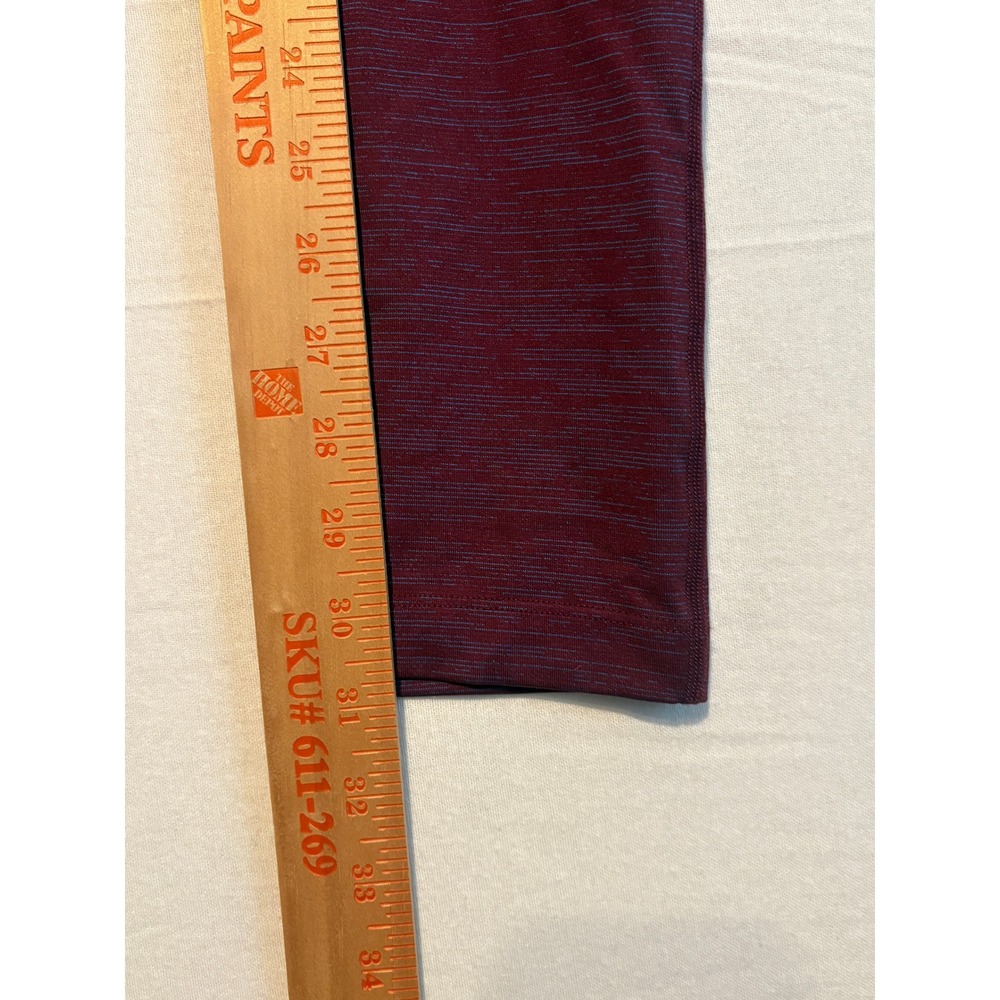 Outdoor Voices TechSweat Leggings Maroon Navy Space Dye High Waist Medium 7/8 - Picture 4 of 11